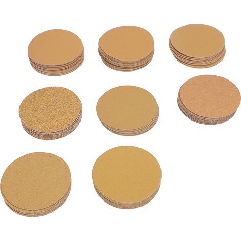 Disco abrasivo da 3 pollici con cuscinetto in velcro e carta vetrata a grana 40-800 per applicazioni su legno e nel settore automobilistico (1/5)