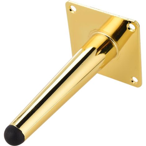 pc (15 cm droit conique titane) pieds de canapé meubles pieds en métal meuble de salle de bain meuble TV Table meuble TV matériel pieds de support (1/5)