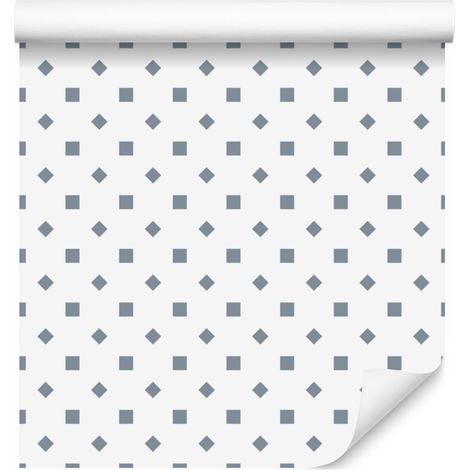Papier peint à pois blancs et gris clair, détail subtil 50x1000 cm (1/5)