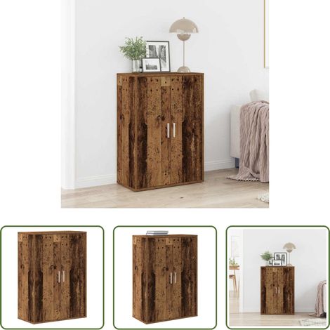 vidaXL Holz Sideboard - Sideboard Altholz 60 x 31 x 84 cm Holzwerkstoff (1/5)