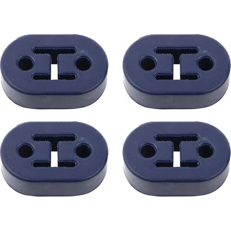 per blocco silenzioso di scarico Universale Silenziatore di scarico per auto in silicone blu 4 pezzi Ganci di sospensione corti Isolatore silenziatore Ammortizzatore Fissaggio tubo di scarico, A