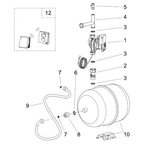 Atlantic 074609 Kit hidráulico de alta presión con sonda inalámbrica