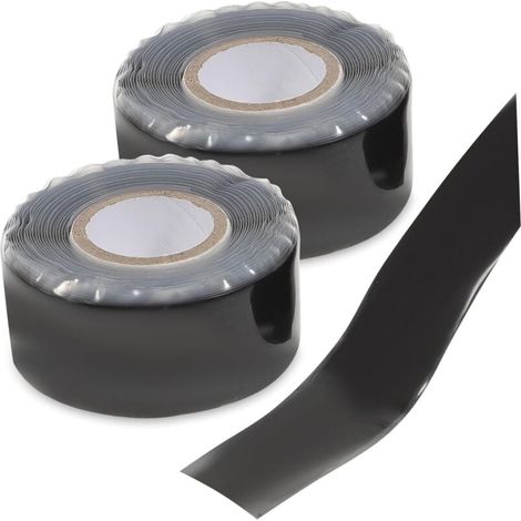 Pack of 2 Water Pipe Repair Tape, Plumber's Repair Tape, Freezer Tape, Wire Tape, Vinyl Adhesive Tape, Dishwasher Hose, Refrigerator Rubber (1/5)