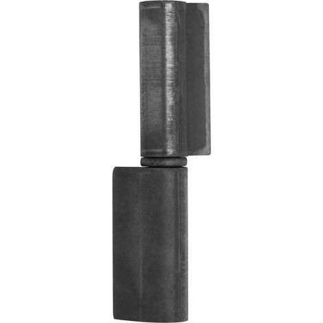 Anschweißband Außen-Ø 22 mm / H: 140 mm mit langer Fahne Stahl schwarz