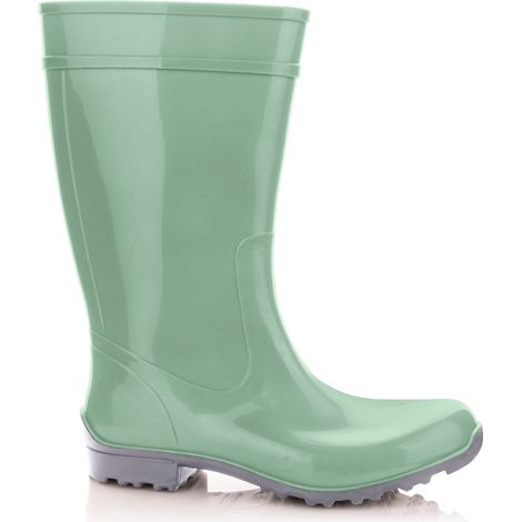 Lemigo Damen Gummistiefel, Regenstiefel "Ilse" OB SRC CI Grün 36 (1/2)