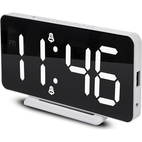 GREEN BLUE GB383 HORLOGE AVEC ALARME ET THERMOMÈTRE VERT-BLEU BLANC