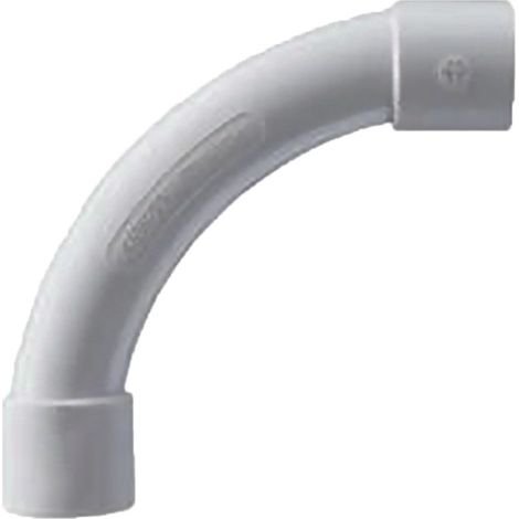 Coude rayon étroit pour tube - 16 mm - gris - GEWISS