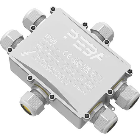 Waterproof junction box outdoor cable connectors garden electrical junction box 4 way junction box IP68 Ø4-14mm (1/5)
