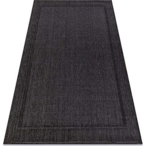 Tappeto TIMO 5979 SIZAL all'aperto telaio nero black 180x270 cm