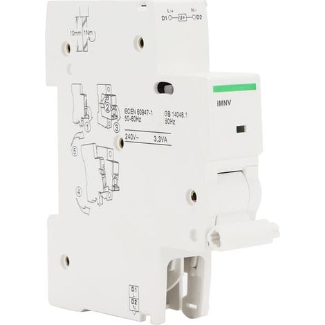 Accessoires pour disjoncteur IC65 : unité de déclenchement IMNV contre les surtensions et les sous-tensions, monophasée, protection électrique (1/5)