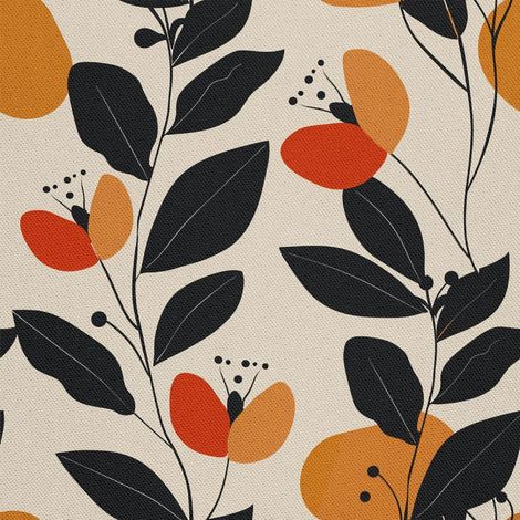 Tela decorativa para exteriores Oxford - Motivo floral I DX5567 (1/5)