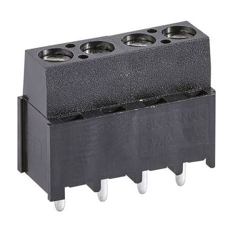 Bornier à vis TE Connectivity 796949-4 3 mm² Nombre de pôles 4 noir 1 pc(s) W598031 (1/2)