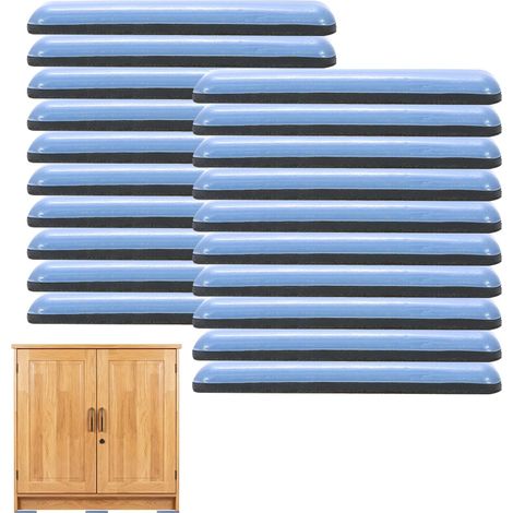 Piedini per mobili resistenti, 20 pezzi, piedini per mobili in teflon autoadesivi, piedini per mobili resistenti, piedini per mobili, piedini scorrevoli per mobili, 75 x 16 mm (quadrati)