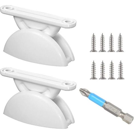 Loquets de Porte pour Caravane, 2 Paires Retenue de Porte Caravane avec Perceuse, Butoirs de Porte de en Forme de T Forme Porte Loquet pour RV Remorque Camping Car Cargo Remorque (1/5)
