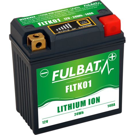 Batterie FULBAT Lithium-ion FLTK01 2AH 140A 25.6Wh (1/5)