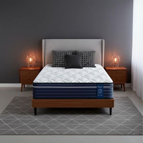 Matelas Luxe - YIDATONG - 90x200 - 26 cm - Hybride Mousse à mémoire & ressorts ensachés & Latex - Certifié Oeko-Tex - Respirant