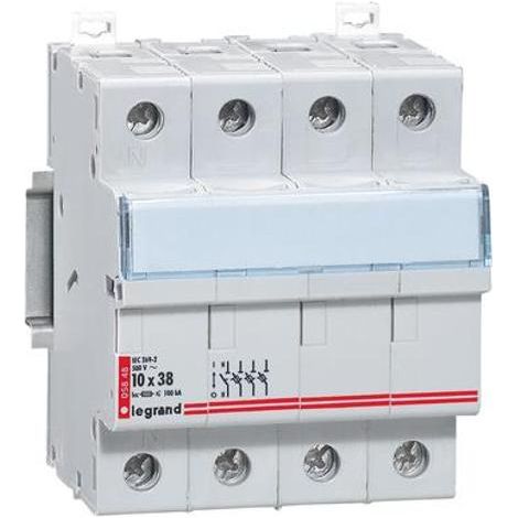 PORTAFUSIBILI MODULARI FUS.CIL. 3P+N 10X38 500V - LEGRAND 005848