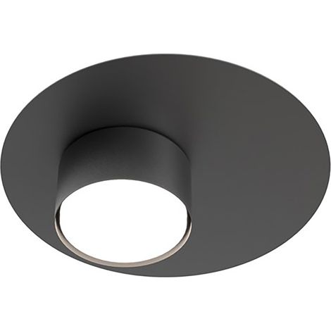 Plafoniera Moderna Dioniso Acciaio Nero 1 Luce Gx53 Ip20 (1/5)