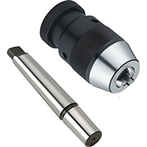 Mandrin autoserrant/Tour/Perceuse à colonne capacité 1-13mm mm avec attachement B16, arbre pour mandrins MT2 avec cône B16