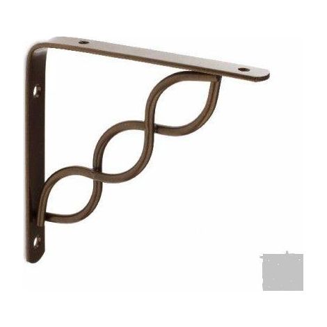 FPLUS escuadra node 14.5 cms gris oscuro , La escuadra decorativa NODE es perfecta para fijar estanterias en superficies de madera y paredes. Este elemento de fijación para estante