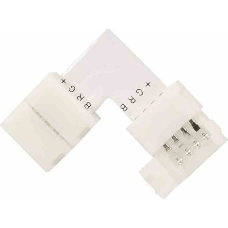 Connecteur pour rubans LED RGB 4 broches 10 mm Eko-light EKPZ029