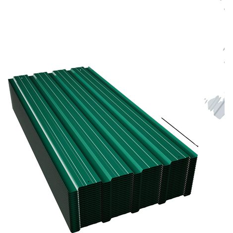 Feuilles de toiture, résistantes aux intempéries, résistantes à la rouille, vert (1/2)