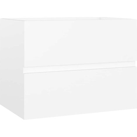 Maison Exclusive - Waschbeckenunterschrank Weiß 60x38,5x45 cm Hol (1/5)
