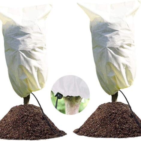 BUNTHAUS PA 2 Pack Hivernage Plante, Housse Hivernage Plante, Protection Plantes,100 x 80cm Housse d’Hivernage, Housse de Protection pour Plantes Housse d'hivernage Réutilisable (1/5)