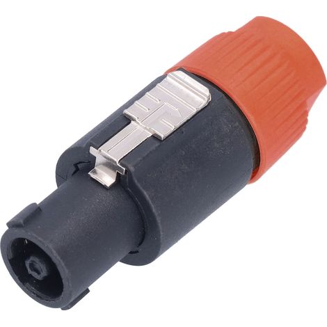 4 connecteurs de câble d'amplificateur audio à verrouillage par rotation pour haut-parleur à 4 pôles CNL4FC (orange) (1/5)