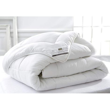 Couette Microfibre/Polyester Blanc 140 x 200 cm (1/2)