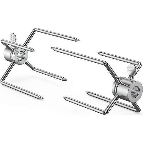 Fourchettes à barbecue robustes en acier inoxydable Skyflame, compatibles avec les fourchettes hexagonales de 1/2 pouce et 3/8 pouce ainsi qu'avec les fourchettes carrées de 3/8 pouce et 5/16 pouce. (1/5)
