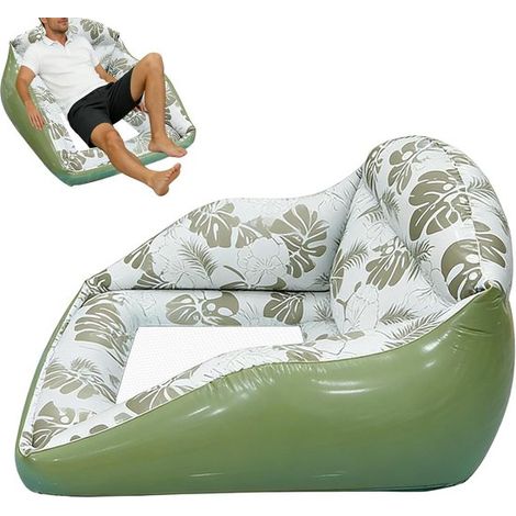 Materassino galleggiante per piscina - lettino gonfiabile - relax in acqua - design ergonomico - 86x84 cm - non specificato (1/5)