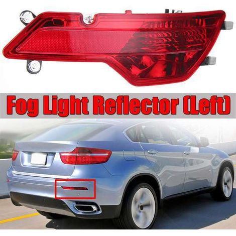 Eine rote Kunststoff-Nebelscheinwerfer-/Rückstoßstangenleuchte/Reflektorleuchte für BMW X6 (1/5)