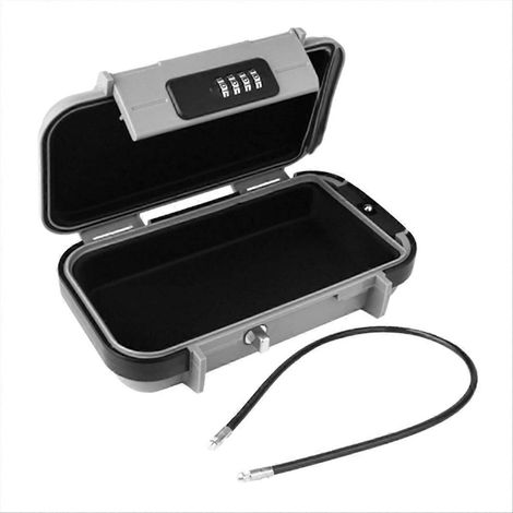 Coffre-fort portable de voyage, étui de sécurité à combinaison avec code, mini coffre-fort de voyage antivol étanche A (1/5)