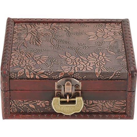 Wooden Jewelry Box with Lock for Ring Storage (1/5)