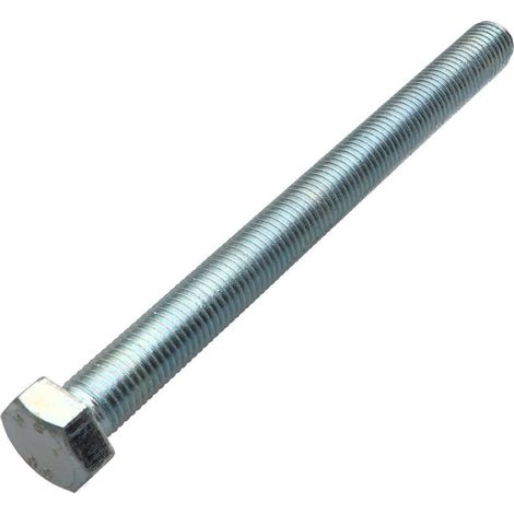 Vis métaux Tête hexagonale TH M20X200 Classe 8.8 Acier zingué-1 pièce