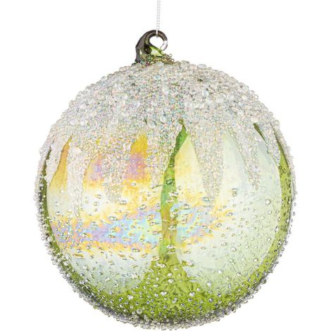 Bizzotto Sfera di Natale Wink D 150 Mm Vetro Verde