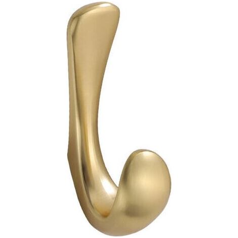 Garderobenhaken, 4 Stück, massive Metallhaken zum Aufhängen von Kleidung, Wandhaken für Handtücher, Gold (1/4)