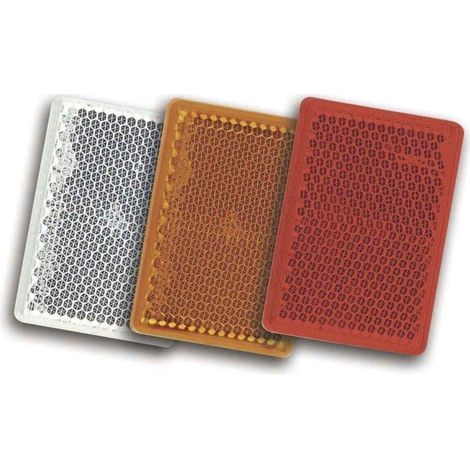 Catadioptre autocollant blanc pour remorque