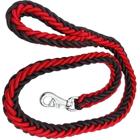 Laisse pour chien, robuste et résistante aux morsures, en nylon épais, idéale pour la promenade et l'entraînement des chiens de taille moyenne (1,28 m). (1/5)