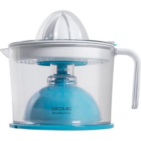 Cecotec Exprimidor Eléctrico ZitrusEasy Adjust White. 40 W Filtro con Regulador de Pulpa Ajustable 2 Conos Desmontables Doble Sentido de Giro (1/5)