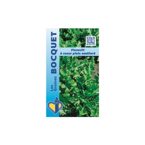 Pissenlit à cœur plein amélioré – 0,5 g – Environ 450 graines – Semis direct du printemps à la fin de l’été – Riche en vitamine C – Graines Bocquet