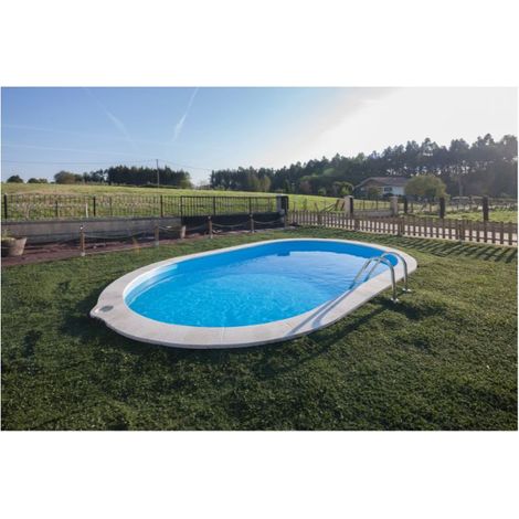 Piscina interrata ovale GRE 700x320x120 cm (1/4)