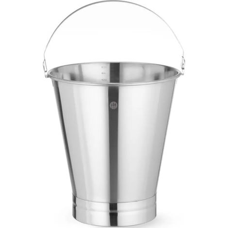 Secchio gastronomico per la cucina, in acciaio, con anello - Hendi 516706 (1/2)