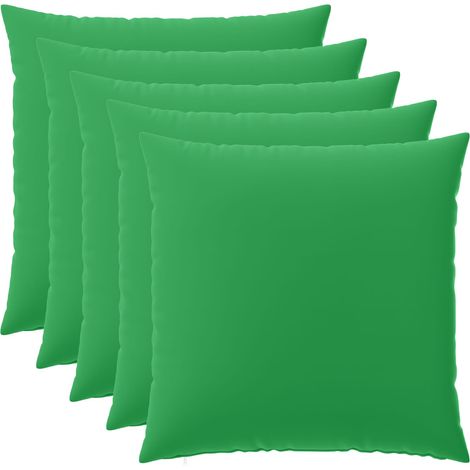 vidaXL Funda de almohada 6 pcs HEERLEN Verde 80 x 80 cm Poliéster (1/2)