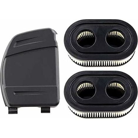 Set di 2 filtri dell'aria - Con coperchio del filtro dell'aria - Per motori Briggs & Stratton 550E, 575EX, 575IS, 625EXI, 650EXI, 675EXI, 675IS - Sostituisce i pezzi 594106, 798339, 798452, 593260 (1/4)
