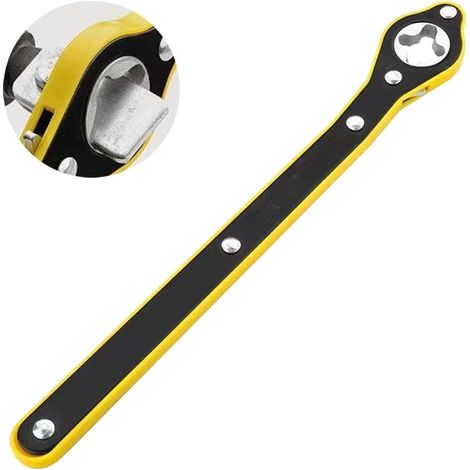 Chiave per cric, chiave a cricchetto girevole a 360° per automobili, chiavi a cricchetto automatiche per martinetti a forbice per auto, chiave per dadi ruota per auto, SUV e altri veicoli