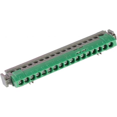 Morsettiera verde a 17 fori IP2xZ17 004835