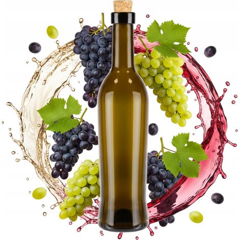 Bottiglia in vetro TOSCANA da 500 ml per VINO, LIQUORI, SUCCHI DI FRUTTA, OLIO D'OLIVA, SCIROPPO