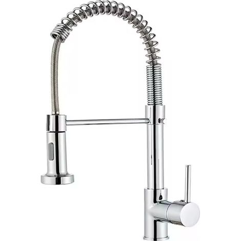 Robinet de cuisine, robinet d'évier pivotant à 360°, mitigeur eau chaude/eau froide (1/5)